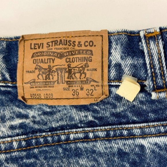Levis 350 Orange Tag Vintage Denim Jeans Mens 36 32 NWT Tapered Y2K 90s 80s RARE - Picture 14 of 14